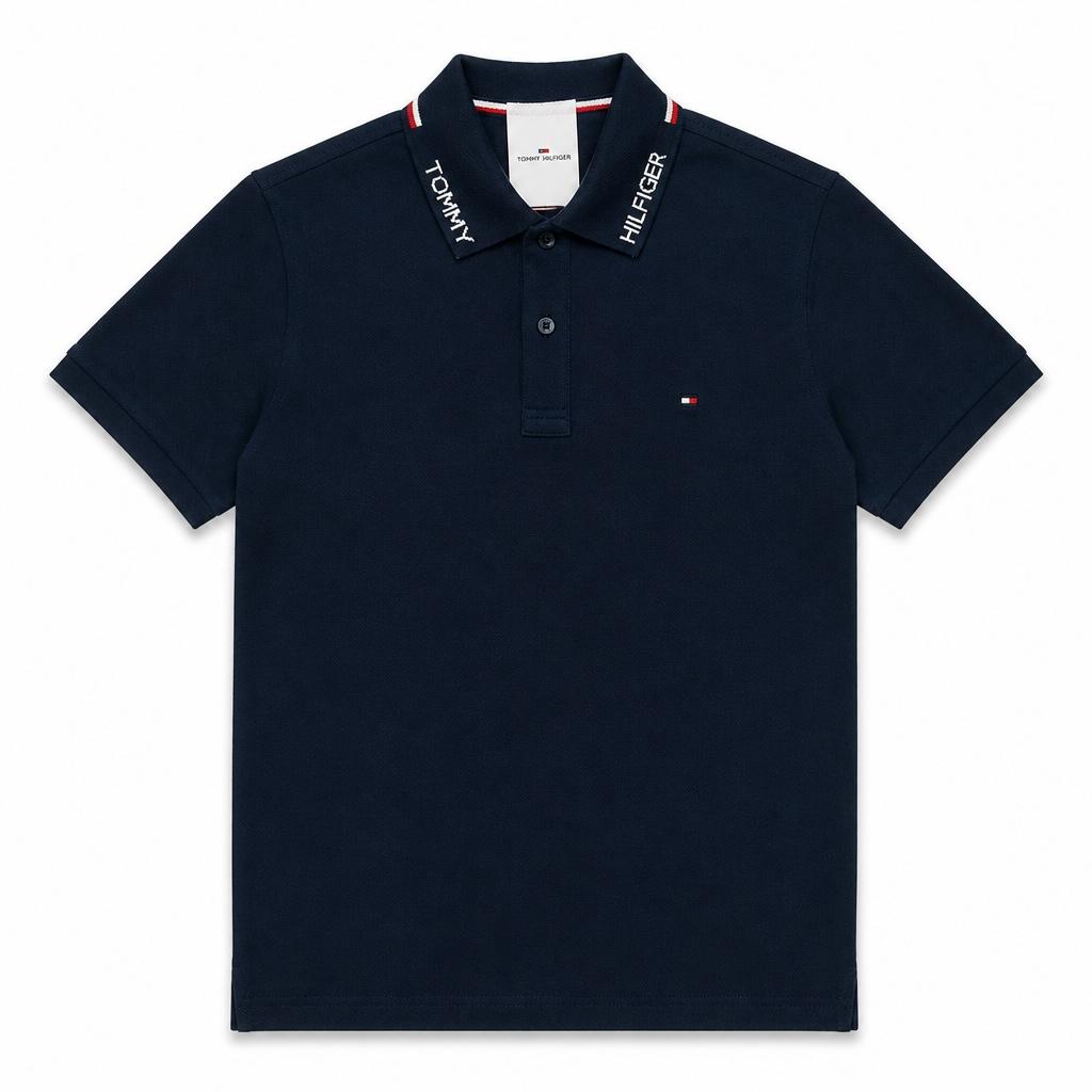 Tommy Hilfiger Signature Collar 100% Cotton Polo Shirt