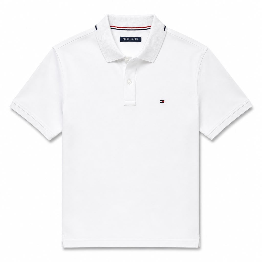 Tommy Hilfiger Signature Collar 100% Cotton Polo Shirt