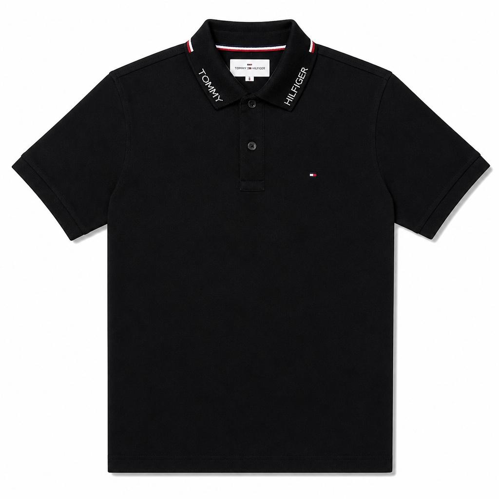 Tommy Hilfiger Signature Collar 100% Cotton Polo Shirt